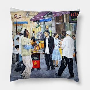 Ben Yehuda Street Jerusalem Pillow