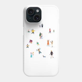 People enjoy winter 1 Phone Case