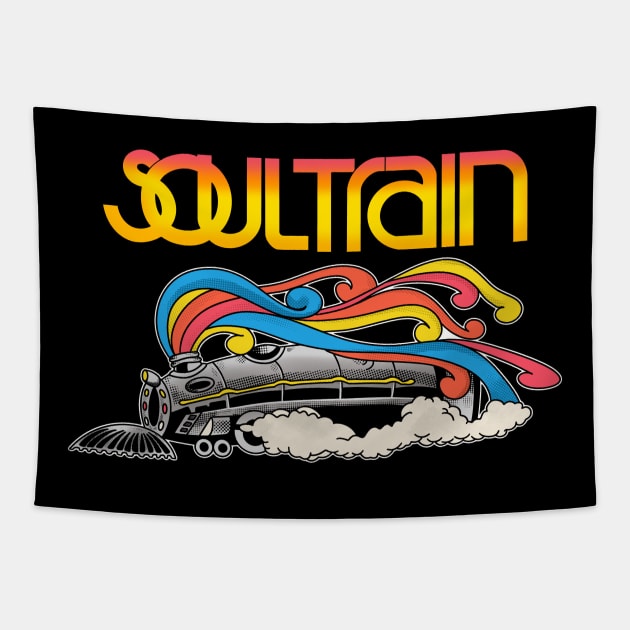 Vintage 70s Soul Train Tapestry by Th3Caser.Shop