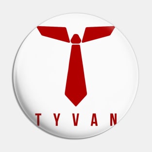 TyvanTV Logo w/TYVAN - Red Pin