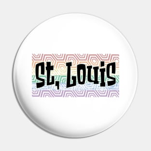 LGBTQ PATTERN AMERICA SAINT LOUIS Pin