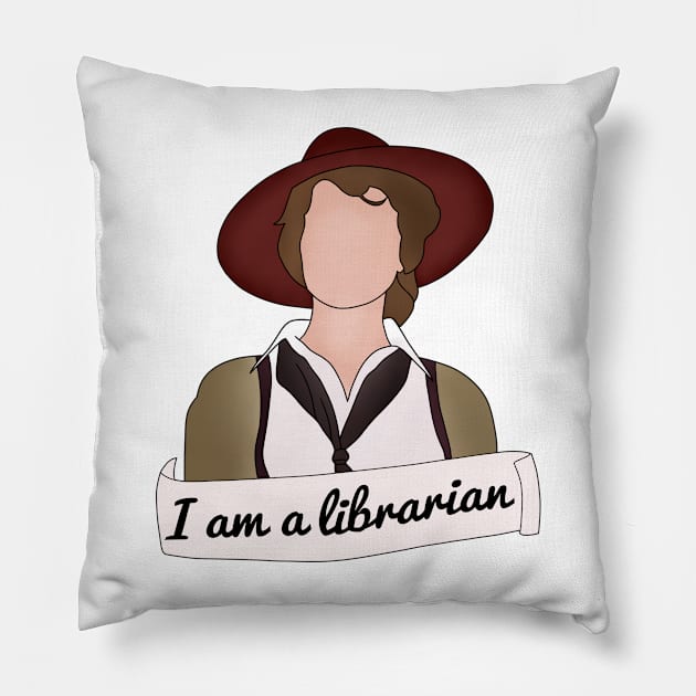 i am a librarian Pillow by aluap1006