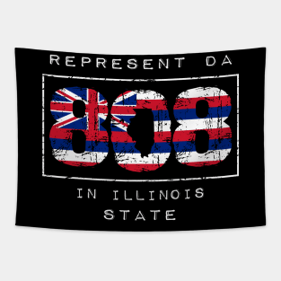 Rep Da 808 in Illinois State by Hawaii Nei All Day Tapestry