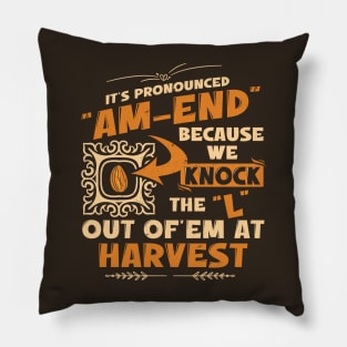 Almond Farmer Pillow