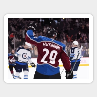 Nathan Mackinnon Reverse Retro Colorado Avalanche Sticker 