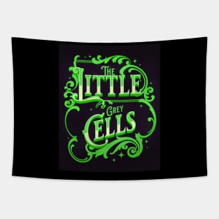 Poirot The Little Grey Cells - Green Palette Tapestry