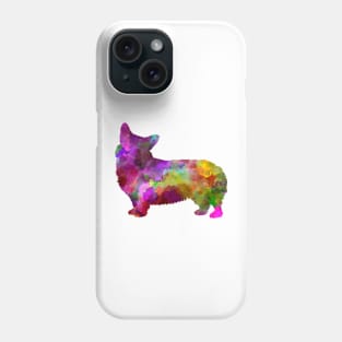 Welsh Corgi Cardigan in watercolor Phone Case