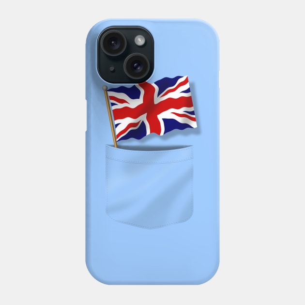 Pocket Union Jack Phone Case by davidroland