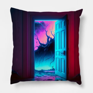 Mysterious Door To Another Dimension Pillow