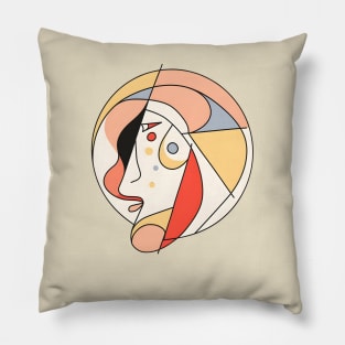 Artsy Style Teenage Girl Pillow