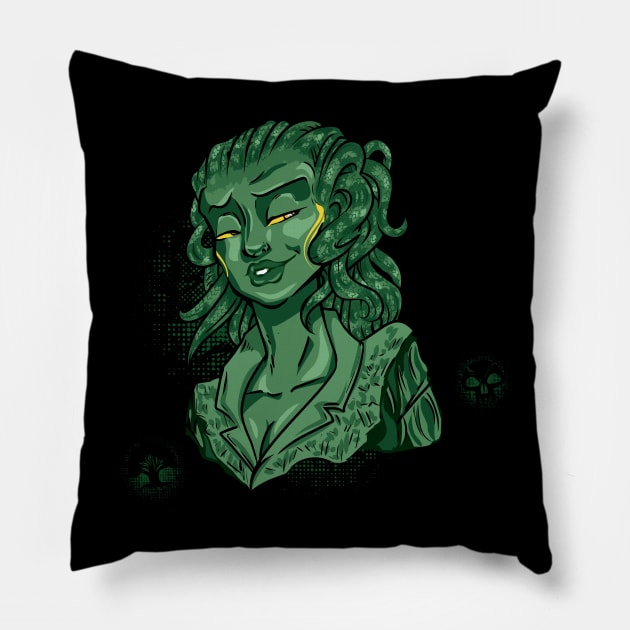 Green Mage Vraska, for Black Pillow by EverTomorrow