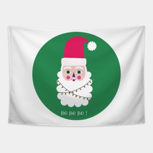 Hohoho santa claus merry Christmas Tapestry