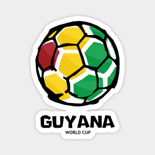 Guyana Football Country Flag Magnet