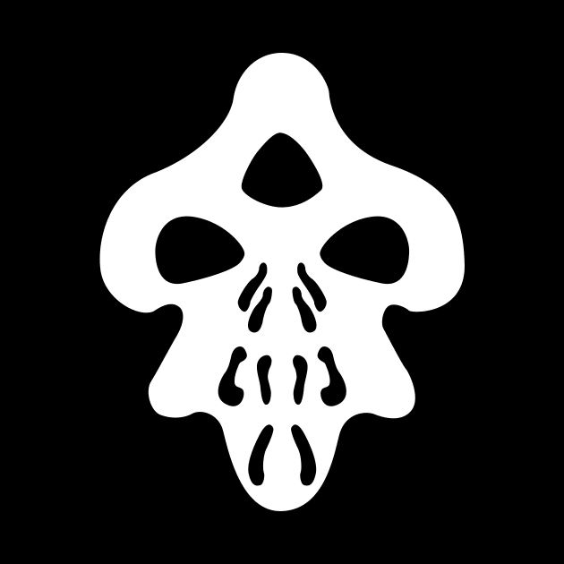 AtSaB Alien Skull White by amongstarsbones