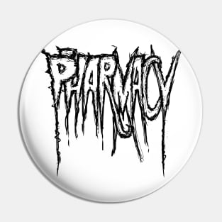 Heavy Metal Pharmacy | Black Graphic Pin