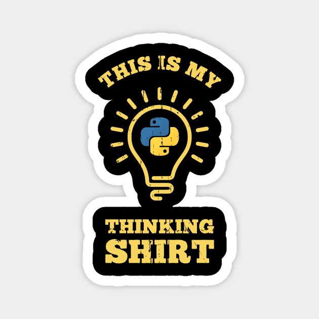 This is my Thinking Shirt Magnet by Peachy T-Shirts