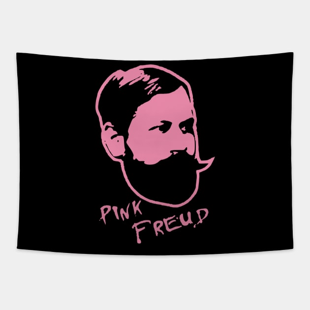 Pink Freud Tapestry by cgros