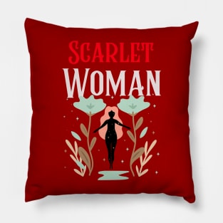 Scarlet Woman Thelema occult Thelema Babalon Crowley Magick Pillow