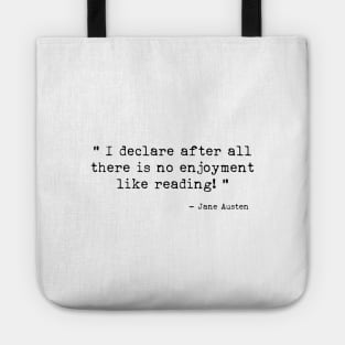 There is no enjoyment like reading Tote