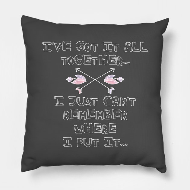 Got It All Together Funny Adult Quotes Pillow by Tracy