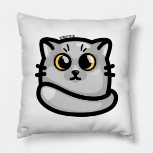 Chonky Boi - Kitty (Gray) Pillow