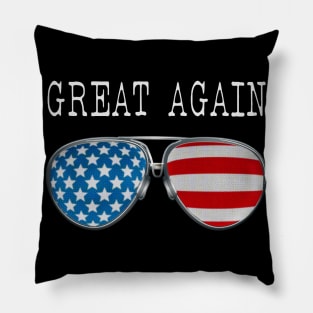 AMERICA PILOT GLASSES GREAT AGAIN Pillow