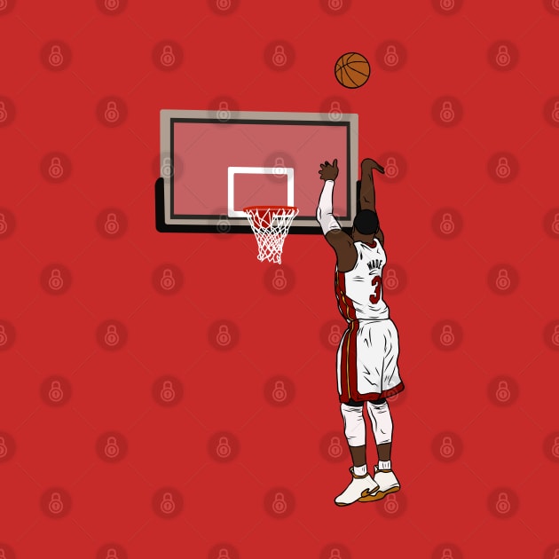 Dwyane Wade Jumpshot by rattraptees