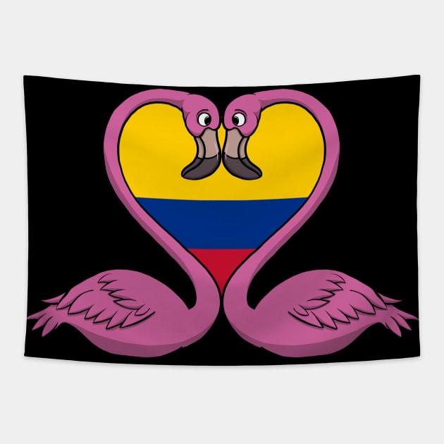 Flamingo Colombia Tapestry by RampArt