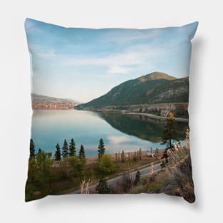 Okanagan Lake and Mountains View in Summerland Pillow