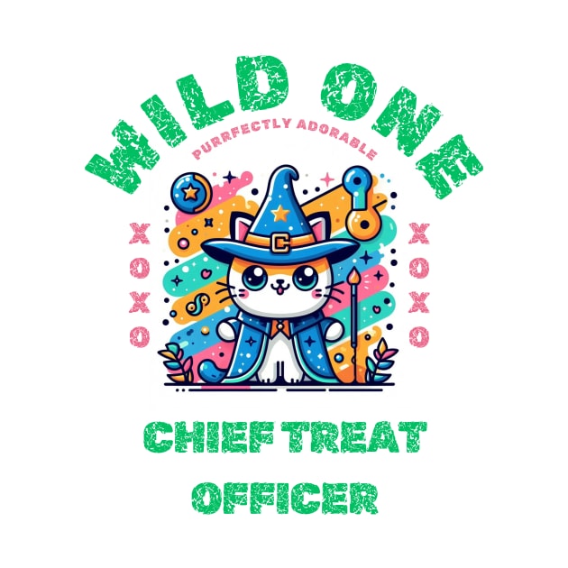 Wild one cat Kawaii Wizard Cat funny by fantastic-designs