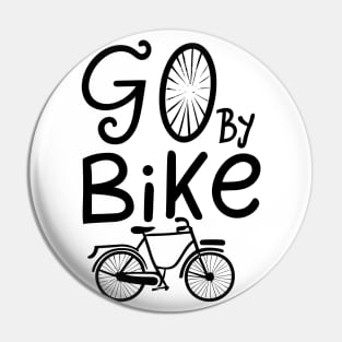 go by bike Pin