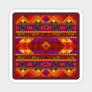 Native American Warm Pattern Design Magnet