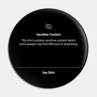 Sensitive Content Social Media Funny Pin