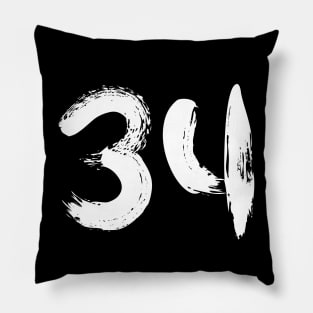 Number 34 Pillow