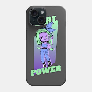 Girl Power Anime Girl Phone Case