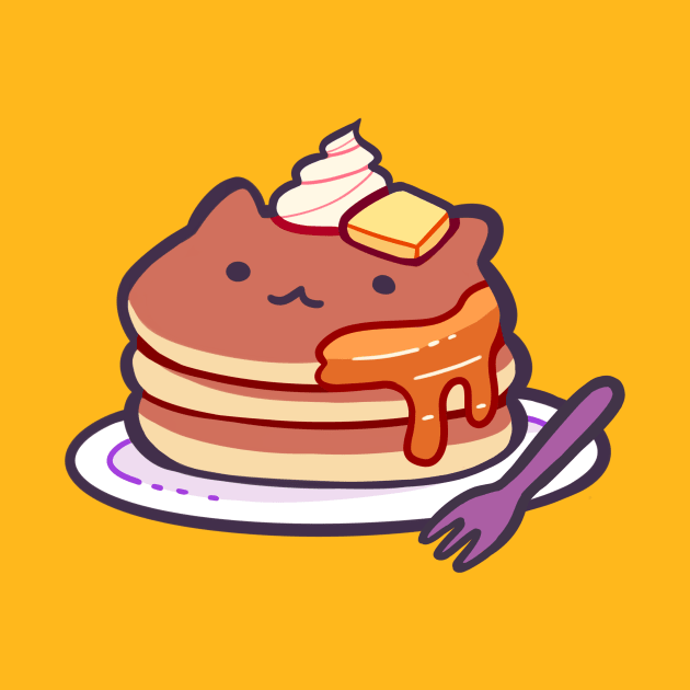 Cat Pancakes by giraffalope