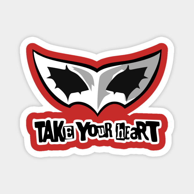 Mask of Joker Will take your heart Magnet by Leonard