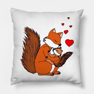 Squirrels Love Pillow