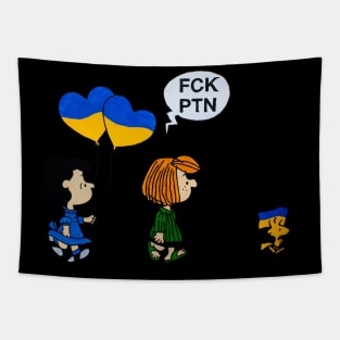 Stand with ukraine I Fck putin Tapestry