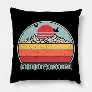 Vintage Good Day Sunshine Pillow