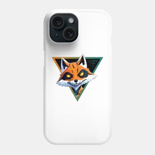 crazy cosmic fox Phone Case