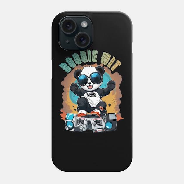 panda dancing mode Phone Case by AOAOCreation