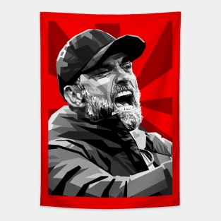 Jurgen Klopp Portrait Pop Art Tapestry