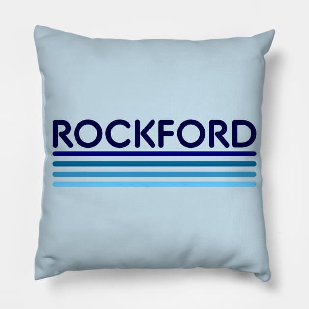 Blue Rockford Pillow by Vandalay Industries