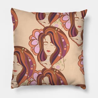 Abstract head of woman Pillow