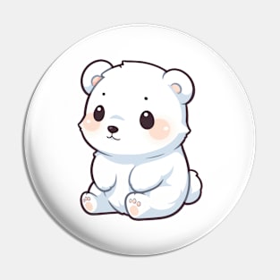 Cute baby polar bear Pin