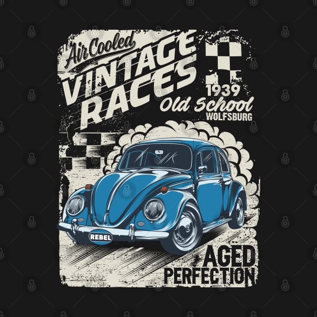 Vintage races old school by Teefold