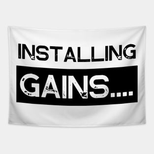 Installing Gains Gym Memes Tapestry