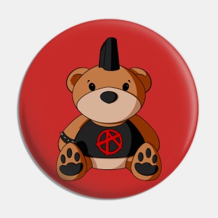 Anarchy Teddy Bear Pin