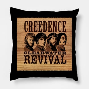 Capturing Ccr Iconic Shots Of The Band In Action Pillow